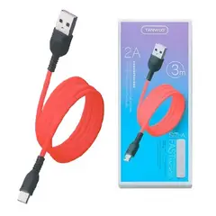 GENERICO - Cable Lightning 3 Metros iPhone iPad 5 5c 5s 6 6s 7 8 X Usb