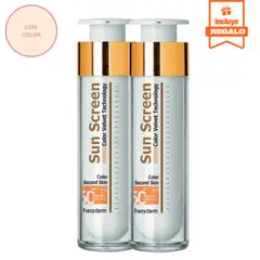 FREZYDERM - Duo Fotoprotector Sun Screen Velvet Color Face SPF50 50ml