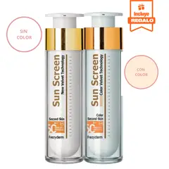 FREZYDERM - Duo Fotoprotector Sun Screen Velvet Face SPF50 50ml Con y Sin color