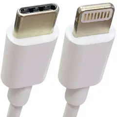 OEM - Cable Lightning a USB-C 1m Genérico 20W 3A Datos 480Mbps Compatible con iPhone 5 al 14 y AirPods
