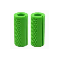 TODO FIT - Fat Grips Mangos de barra gruesa para Mancuernas de silicona Verde