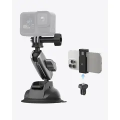 TELESIN - Ventosa de aluminio para GoPro y Celular