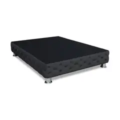 BARAKA HOME - Base De Cama Aarhus 2 plz - Negro