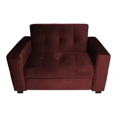 BARAKA HOME - Sofá Cama Madison 1.5 plz - Rojo