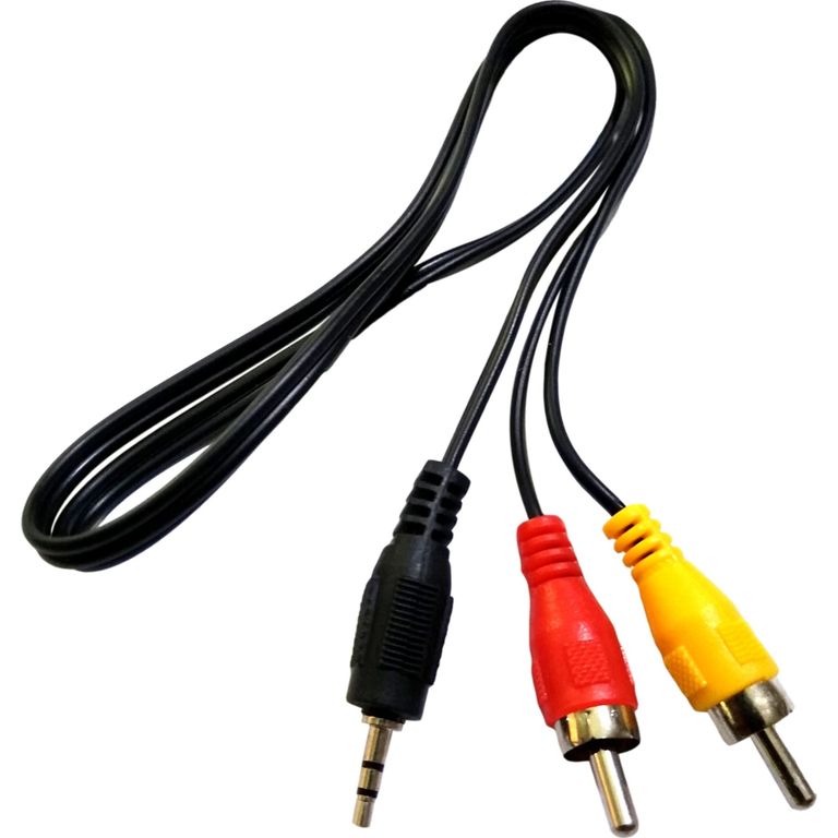 Cable RCA Audio Video AV Jack 2,5 mm 90 cm