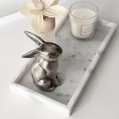 DECORATI - Bandeja Alina de mármol blanco