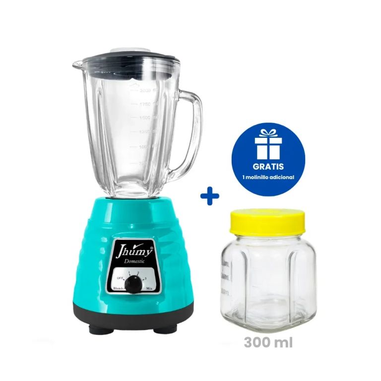 LICUADORA DOMESTIC TURQUESA 2L 600W