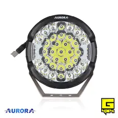 POWERED BY G4X4 GLOBAL 4 X 4 PE - Faro Shooter Negro Aurora de 9 185W 10000LM Luz Blanca