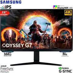SAMSUNG - Monitor Oddysey G7 LS28AG700N 28 LED 3840x2160 4K IPS 144Hz 1MS