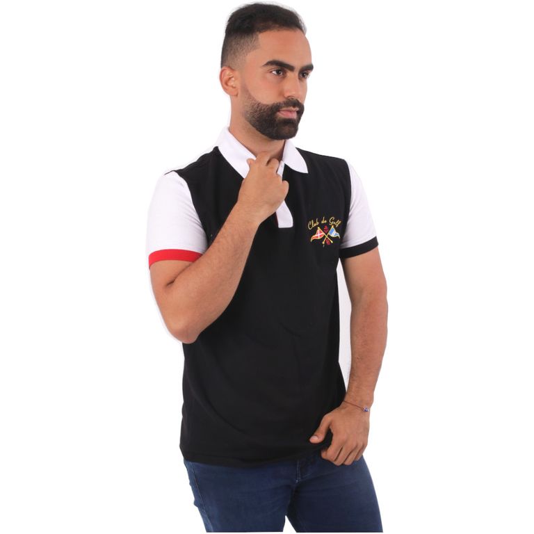 Polo Cuello Camisero Manga Corta Hombre Piero Biani.