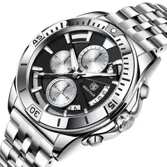 BENYAR - Reloj Hombre Lujo 5180 Metálico Cronógrafos_.
