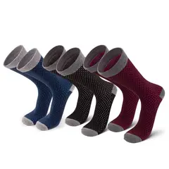 SILVERA NANOTECH - DOTS Medias de vestir casuales antibacteriales algodón pima.-