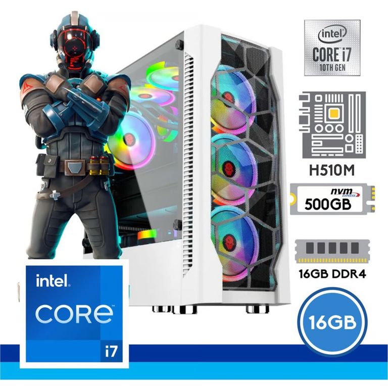 Cpu procesador core i7 10700 2.9/4.8ghz 10ma g, discos ssd 500gb , ram 16
