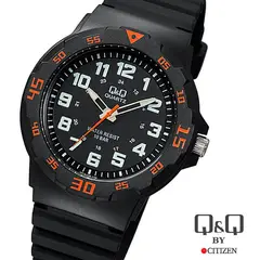 Q AND Q - Reloj Deportivo qq Analógico resistente al agua 10bar - Negro