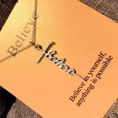 SHOPSMART - Cadena Believe en Acero