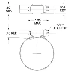 MURRAY - Abrazadera USA 21mm-44mm 10 und
