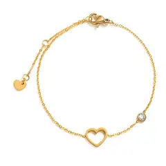 SHOPSMART - Pulsera Corazón en Acero