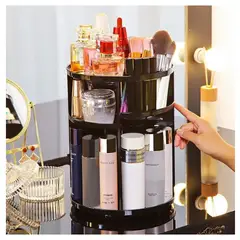 GENERICO - Organizador de maquillaje- Joya giratorio - Cosmetiquero transparente