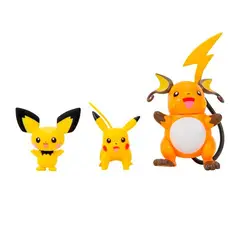 POKEMON - MULTIPACK EVOLUCION X3 FIGURAS RAICHU