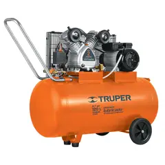 TRUPER - Compresor lubricado banda horizontal 120L