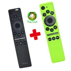 GENERICO - Control Remoto Samsung Con comando Voz Bn59-01330 funda Verde