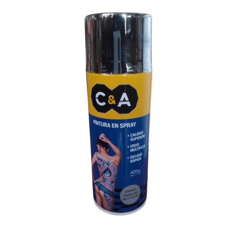 Pintura Spray C&A Cromo Premium #317 - Cromado