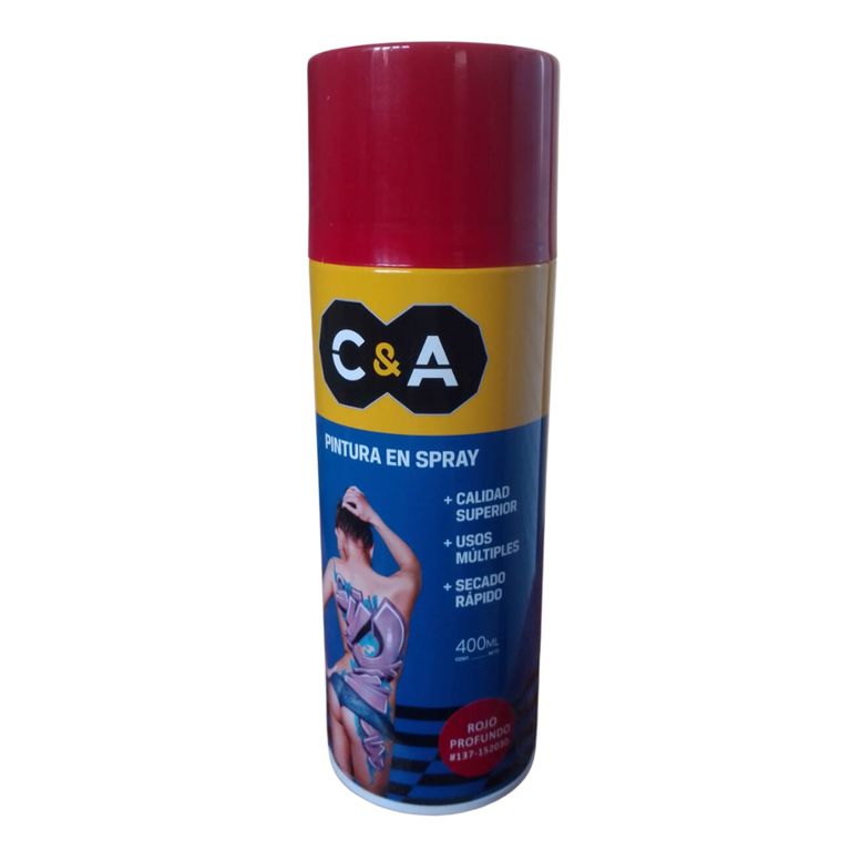 Pintura Spray C&A Rojo Profundo #137 - Rojo