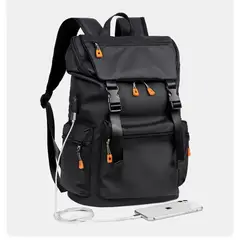 GENERICO - Mochila Hombre Tipo Golden Wolf Premium PortaLaptop Con Carga USB