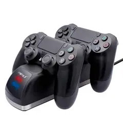 GENERICO - Cargador Doble Para Mando Joystick Compatible Ps4 Slim Pro