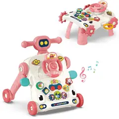 DOUX BEBE - Caminador Multifuncional 3 en 1 Musical de Bebe con Timon