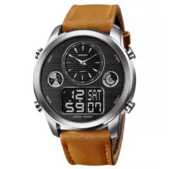 SKMEI - - Reloj Análogo-Digital 1653SILTBN para Hombre