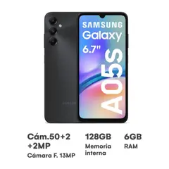 SAMSUNG - GALAXY A05s  6GB 128GB NUEVO LIBRE - NEGRO