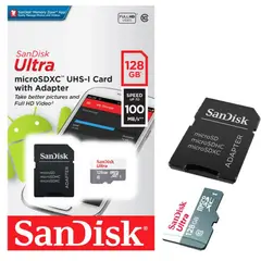 SANDISK - Memoria Micro SD 128GB Ultra