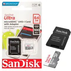 SANDISK - Memoria Micro SD 64GB Ultra