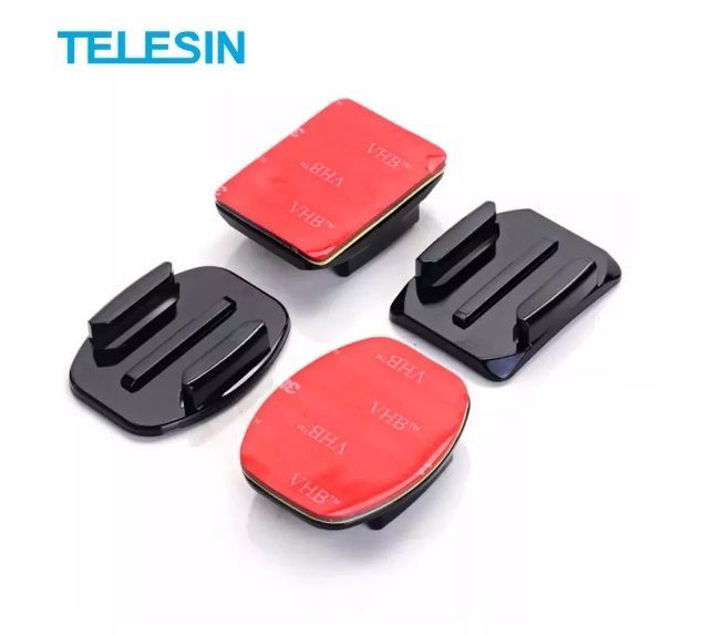 Pack de Bases Curvas y Planas x2 para GoPro y Cámara de Acción