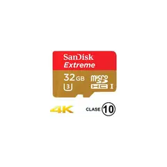 SANDISK - Memoria microsd 32 gb extreme 4k