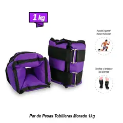 SASARU - Pesas Tobilleras de 1kg Morado