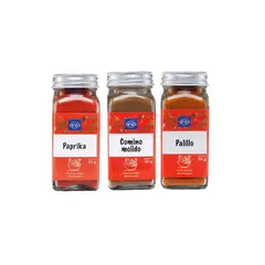 ONZA - Tripack Condimentos en Pote Colección Naranja