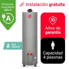 RHEEM - TERMOTANQUE A GAS 114L GAS NATURAL GN - GAS CALIDDA