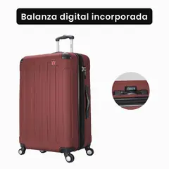 DUKAP - Maletas De Viaje Balanza Integrada 71cm Intely Vino - INMV