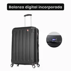 DUKAP - Maleta De Viaje Balanza Integrada 71cm Intely Negro - INMN