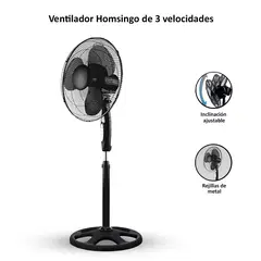 SASARU - Ventilador Homsingo de 16" de 3 Velocidades