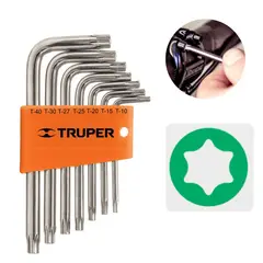 TRUPER - Juego 7 llaves Torx con organizador