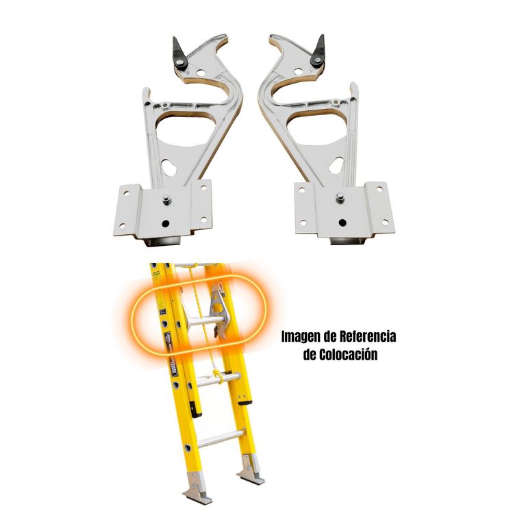 Ganchos Trabapeldaños para Escalera Telescopica (x 1 Par).