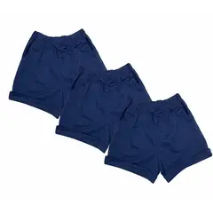 PEYITO - Short niña pack x3 - Azul Marino