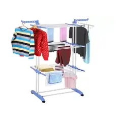 GENERICO - Tendedero Multifuncional Tendal Plegable de Ropa 3 Niveles
