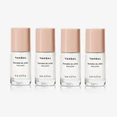 UNIQUE - - esmalte para uñas color blanco nieve x 4 und