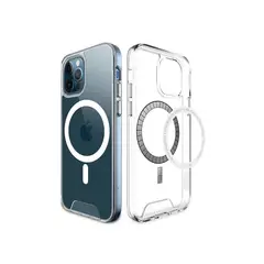 SPACE - Case Magnetic Wireless Charger iPhone 13 Pro Transparente