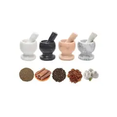 GENERICO - Mortero para cocina +pilon color gris marmoleado