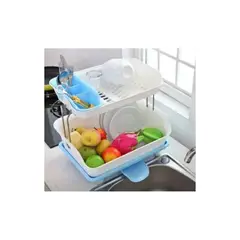 GENERICO - Escurridor de platos 2 niveles con drenaje 100% calidad